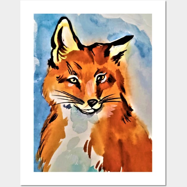 Personable Fox Wall Art by EloiseART